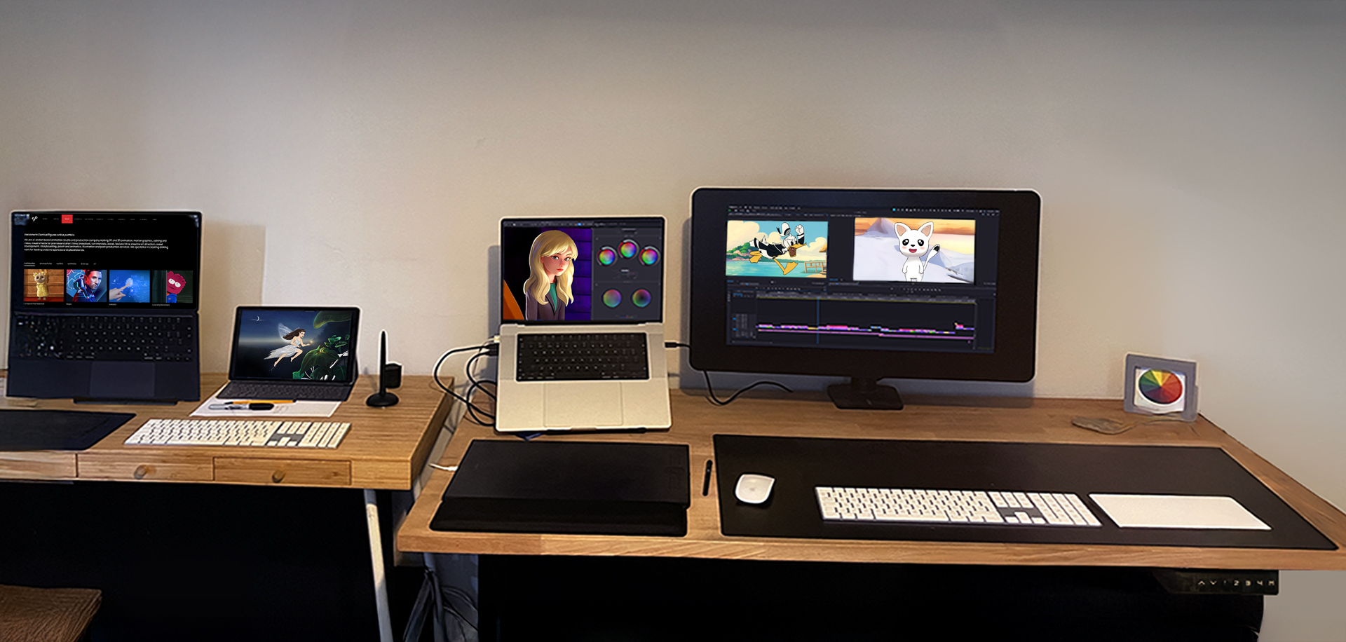 Carnival Figures animation workspace