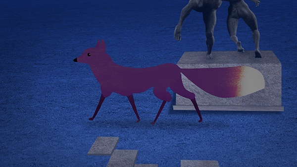 Closer on ox and statue, Carnival Figures