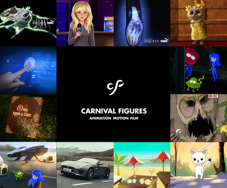 Carnival Figures animation, motion design and video editing showreel