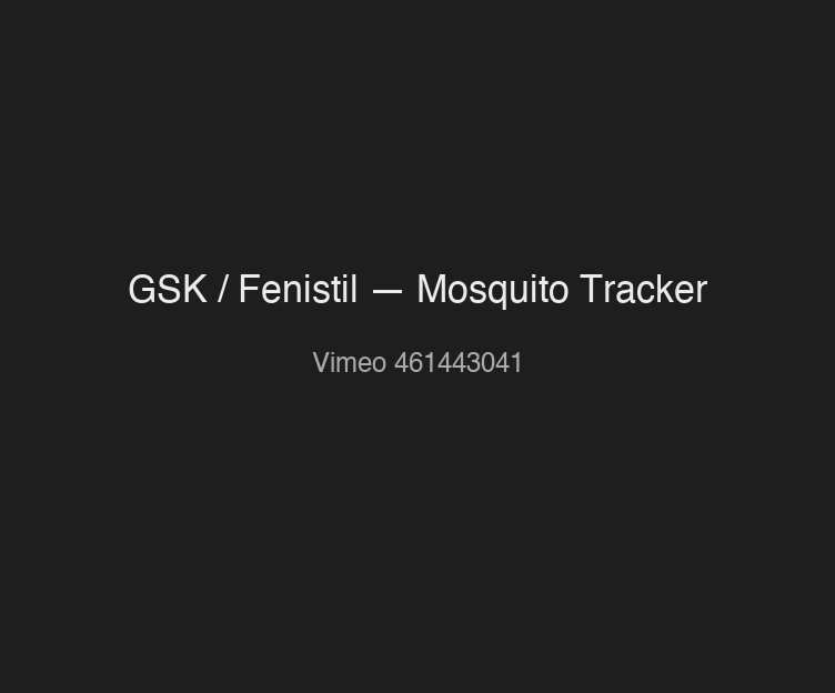 GSK / Fenistil — Mosquito Tracker