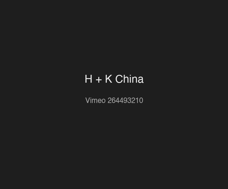 H + K China