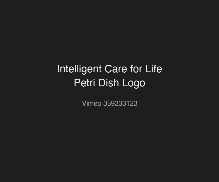 Intelligent Care for Life — Petri Dish Logo