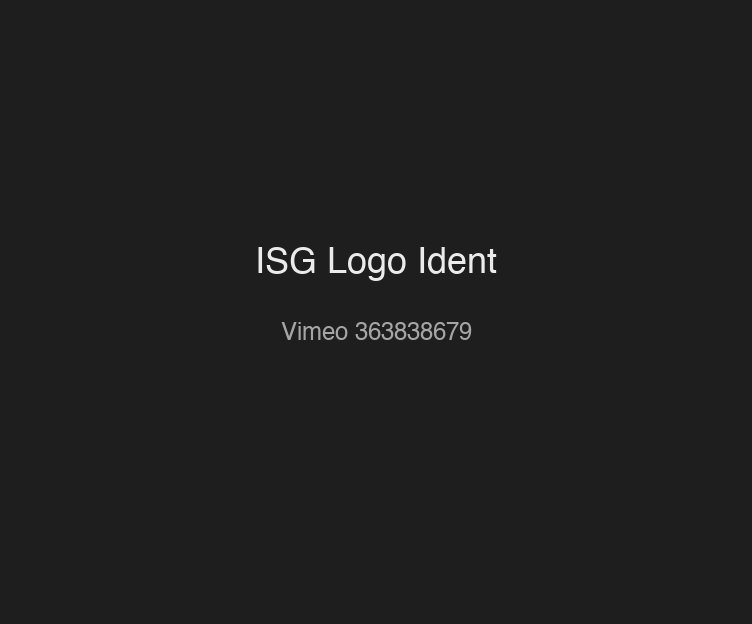 ISG Logo Ident