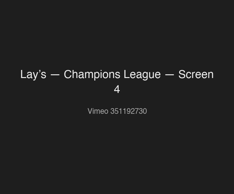 Lay’s — Champions League — Screen 4
