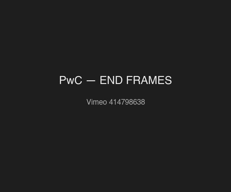 PwC — END FRAMES