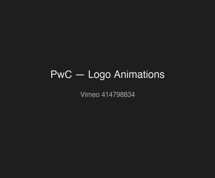 PwC — Logo Animations