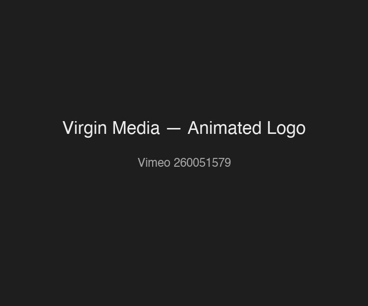 Virgin Media — Animated Logo